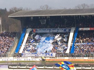 KSC-Fan-Choreo zum Spiel gegen Fortuna Düsseldorf