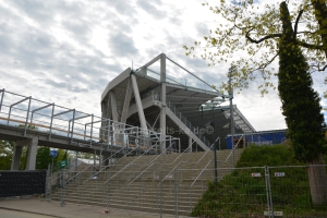 Aktueller Stand auf der KSC-Wildparkstadion-Baustelle: