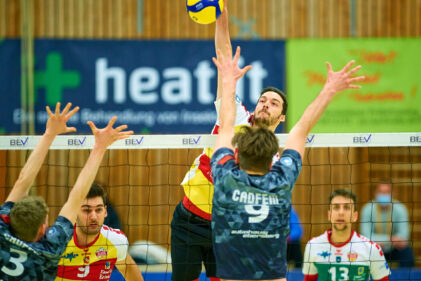 Oben bleiben: BADEN VOLLEYS des SSC Karlsruhe (Fotograf Andreas Arndt)