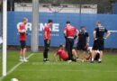 KSC-Training am 28. Juli KSC-Keeper gersbeck verletzt2021