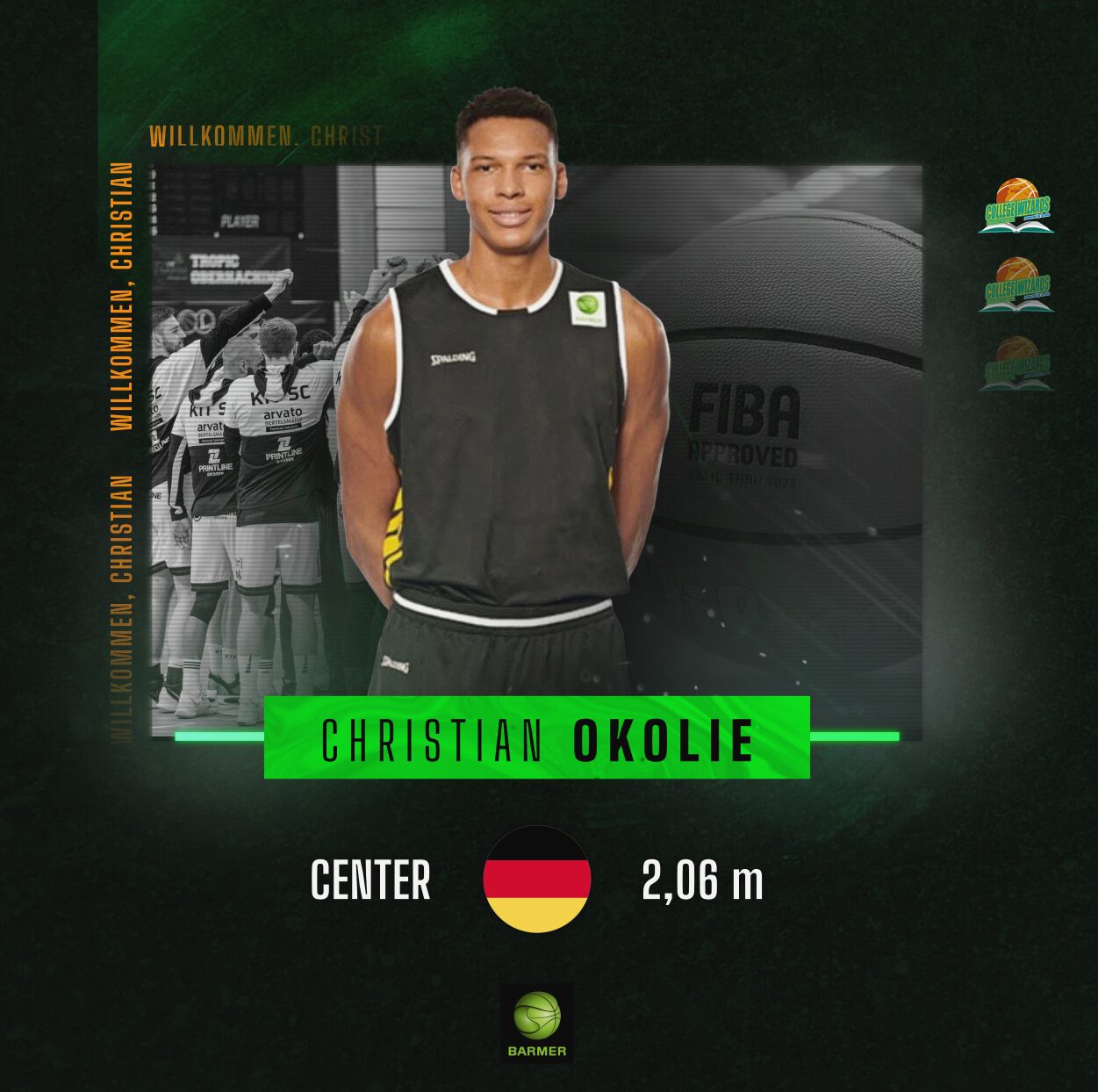      Talentierter Youngster kommt nach Karlsruhe: Wizards verpflichten Christian Okolie 