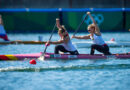 Lisa Jahn (vorne) und Steuerfrau Sophie Koch haben ein perfektes Finale gefahren, leider reichte es nur knapp nicht zu Bronze