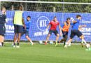 KSC-Spielersatztraining nach dem Sieg gegen Schalke