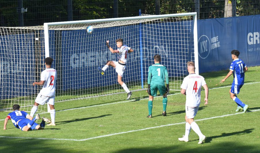 KSC B-junioren Bundesligateam verliert gegen Wehen Wiesbaden