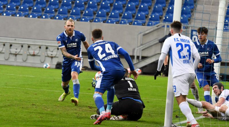 KSC Spiel gegen Hansa Rostock
