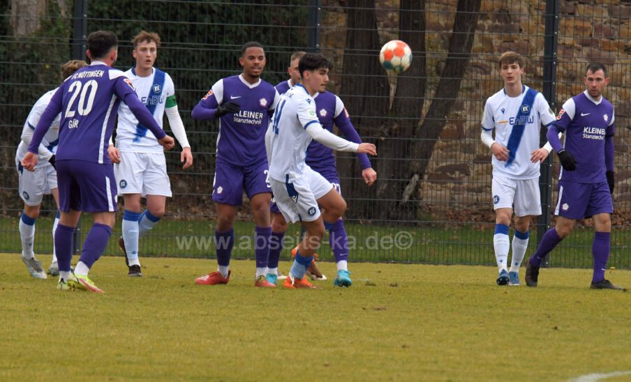 KSC U19 testspiel gegen den FC Nöttingen