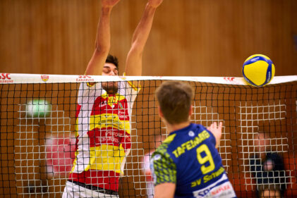 Der Mittelblock um Thorben Sandmeier wird am Wochenende besonders gefordert sein. (Foto: Andreas Arndt)