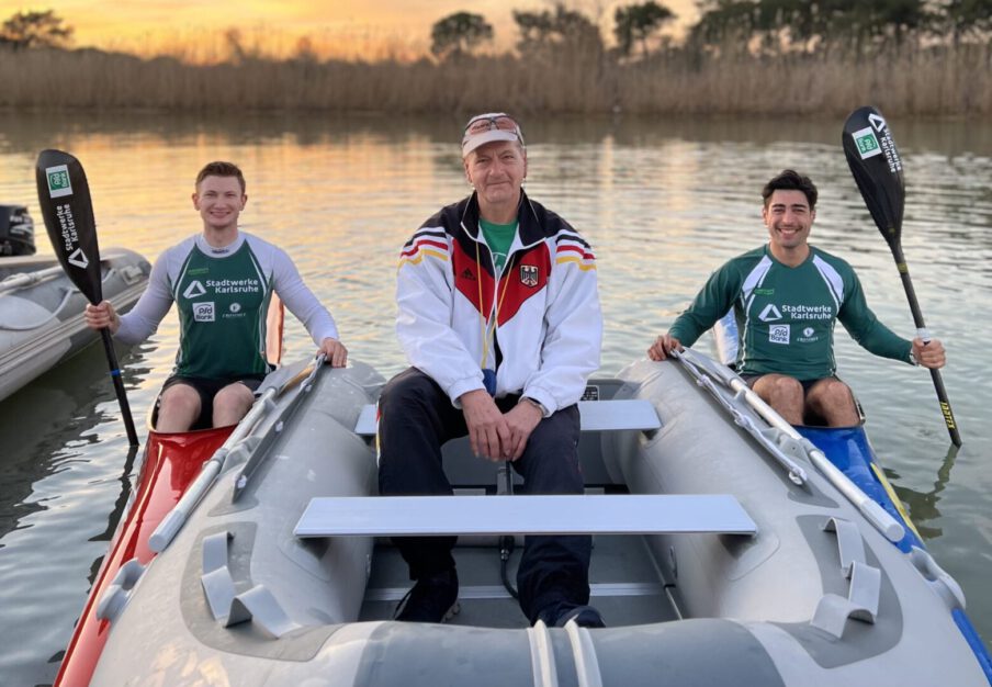 Jan Bechtold, Ralf Redig (Trainer Ba-Wü) & Saeid Fazloula waren auf eigene Faust zur Saisonvorbereitung in Belek