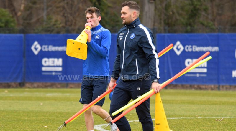 KSC-Abschlusseinheit vor dem Bremenspiel