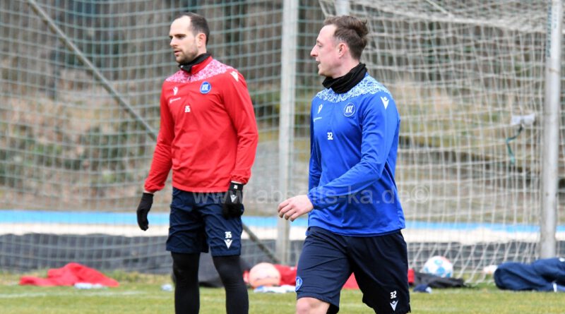 KSC-Üben am Donnerstag vor dem Kielspiel