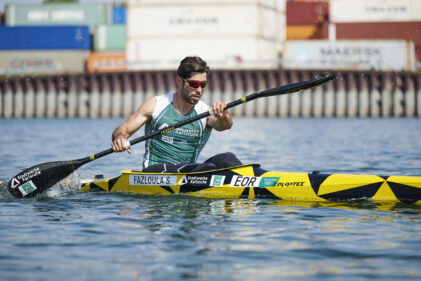 Saeid Fazloula startet unter der neutralen Flagge des Internationalen Kanu-Verbands (ICF) ©GES/Rheinbrueder Karlsruhe
