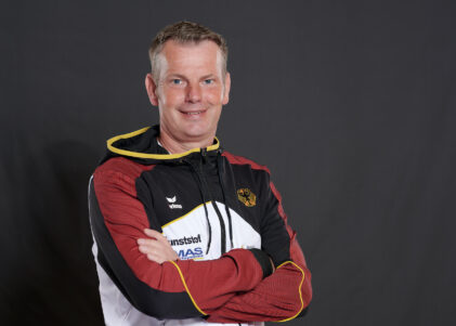 Trainer Ralf Straub feiert in Racice seine internationale Premiere. ©GES/ Rheinbrueder Karlsruhe