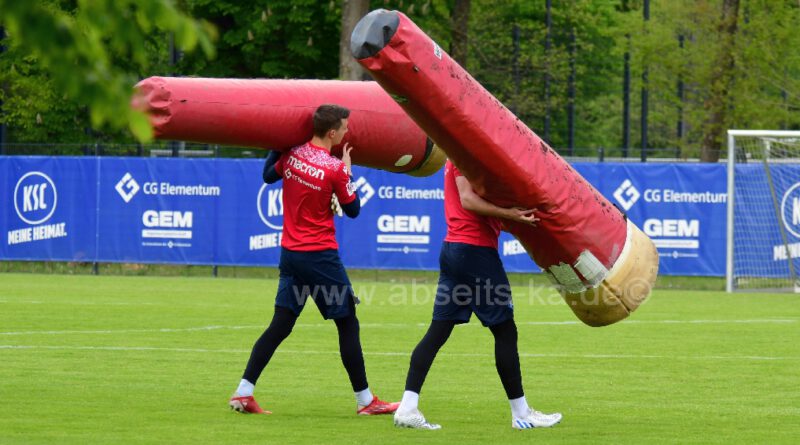 KSC Training Max Weiß und Paul Löhr