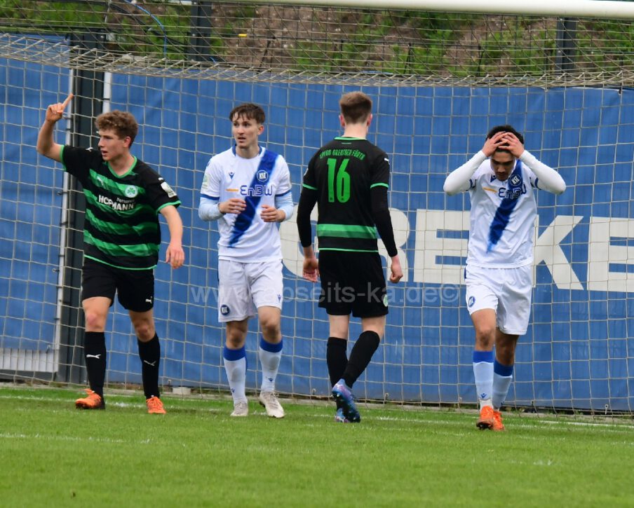 KSC U19 Unentschieden gegen Greuther Fürth