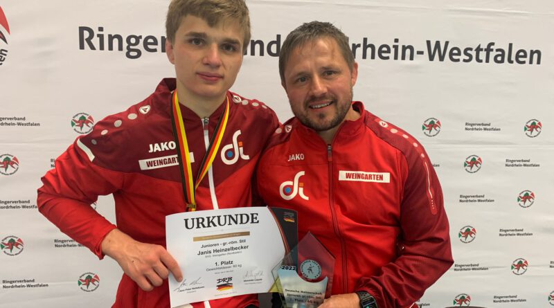- Janis Heinzelbecker ist Deutscher Junioren-Meister 2022 (Quelle: SVG)