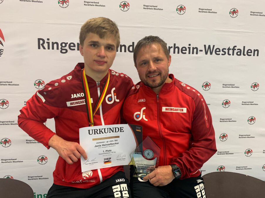 - Janis Heinzelbecker ist Deutscher Junioren-Meister 2022 (Quelle: SVG)