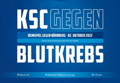 KSC-Typisierungsaktion mit der DKMS beim Heimspiel gegen Nürnberg