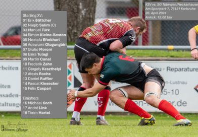 KSV-Rugby-Herren empfangen die SG Tübingen/Neckarhausen