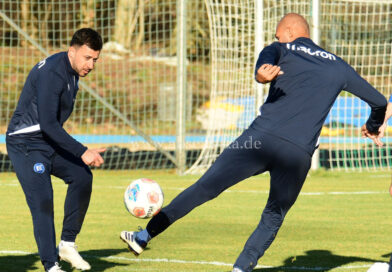 KSC-Üben in Karlsruhe vor dem Spiel in Münster