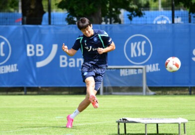 KSC-Training: Torschüsse mit „Trampolin“